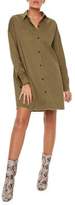 Thumbnail for your product : Missguided Oversized Utility Cotton Shirt Dress