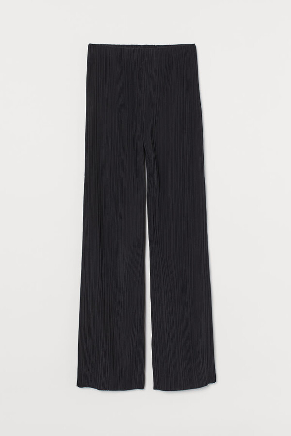 H&M Pleated Pants - Black - ShopStyle