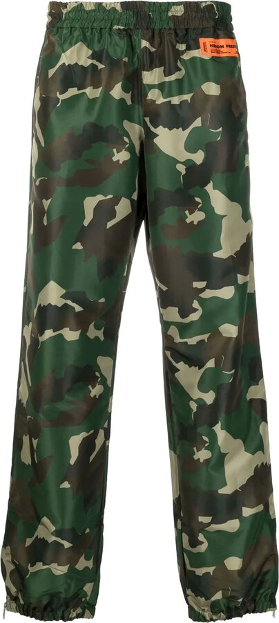 Heron Preston Camo logo-patch track-pants