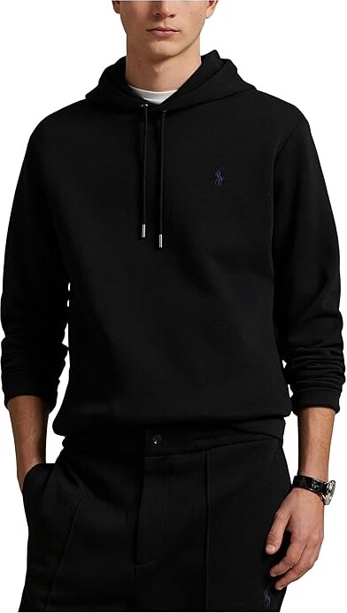 Polo Ralph Lauren Double-knit Hoodie Men's Sweatshirt Polo Black : XL, Cotton/Polyester