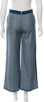 Thumbnail for your product : Cédric Charlier Two-Tone Cropped Jeans w/ Tags