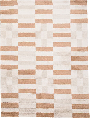TJMAXX 5X8 Moon Geometric Checker Area Rug