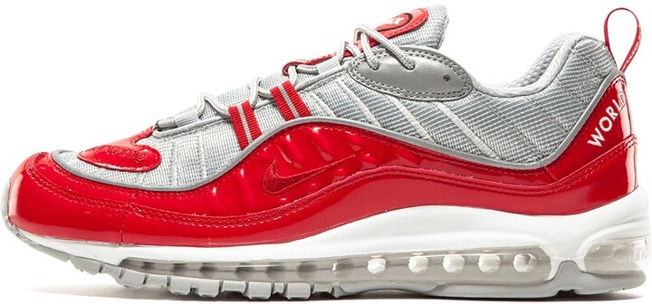 Nike x Supreme Air Max 98 "Red" sneakers - ShopStyle
