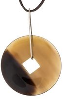 Thumbnail for your product : Hermes Horn Disc Pendant Necklace