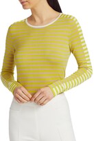 Thumbnail for your product : Akris Punto Tri-Color Wool Knit Shirt