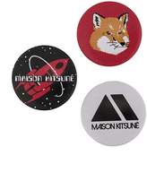 Thumbnail for your product : MAISON KITSUNÉ set of three badges
