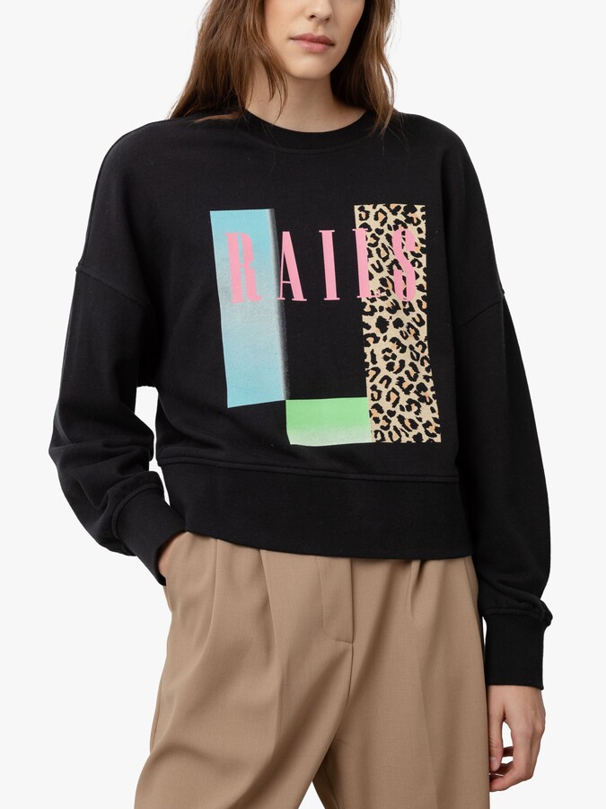 graphic print jumper