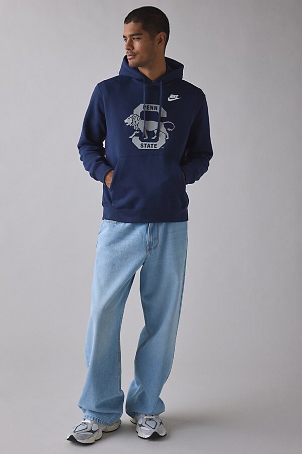 Fanatics Penn State University Graphic Nike Legacy Hoodie Sweatshirt in Navy