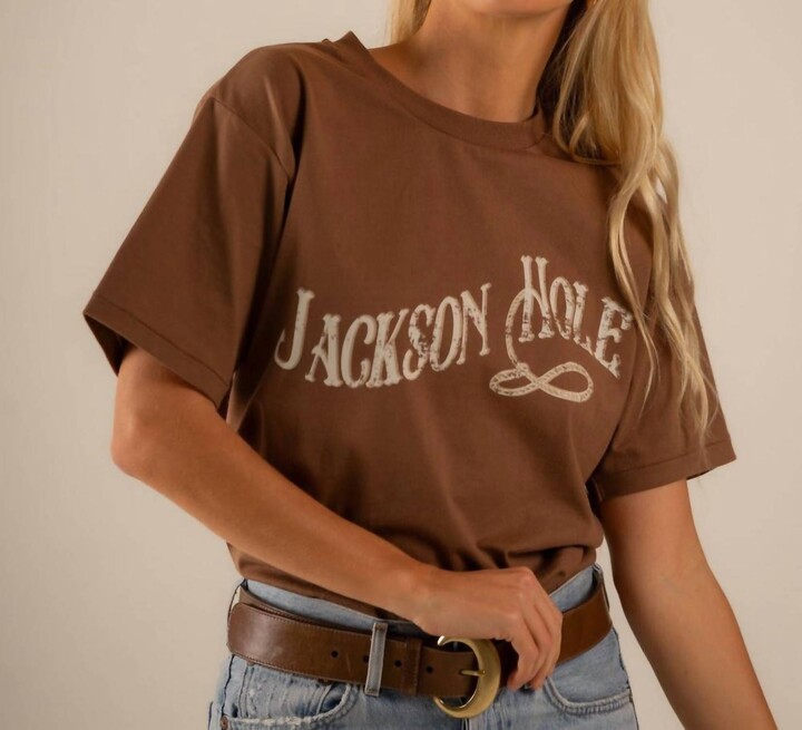 Care Tucker Marlie Jackson Hole Short Sleeve Tee In Brown