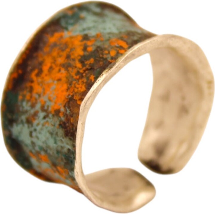 1610Istanbul Grey Grand Bazaar Colorful Ring