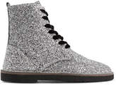 Thumbnail for your product : Golden Goose Glittered Leather Ankle Boots