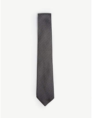 Emporio Armani Birdseye silk tie