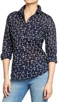 Thumbnail for your product : Old Navy Women's Lightweight Printed Shirts