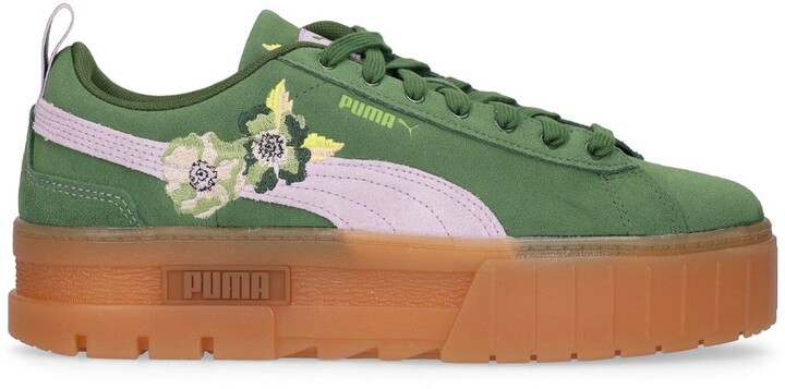 puma green sneakers