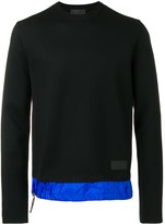 Thumbnail for your product : Prada contrasting hem knitted sweatshirt