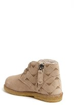 Thumbnail for your product : Armani Junior Logo Pattern Boot (Walker, Toddler)