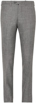 Thumbnail for your product : Kiton Grey Slim-Fit Micro-Puppytooth Cashmere, Linen And Silk-Blend Suit Trousers