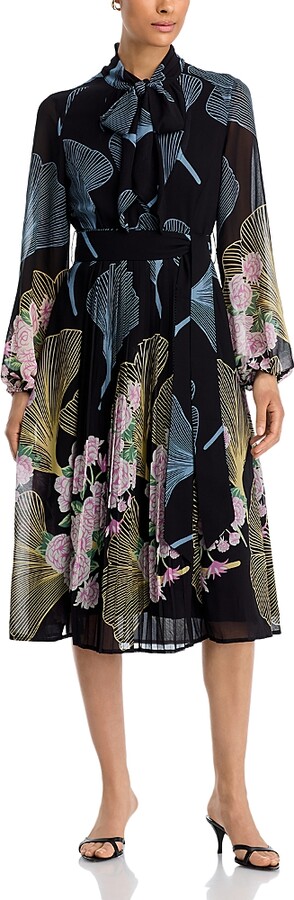 Gracia Oriental Print Dress
