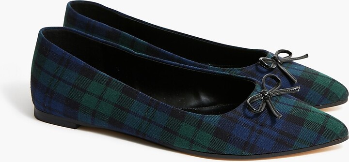 ASOS Design Marilyn Chunky Mary Jane Flat Shoes in plaid-Multi