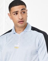 Thumbnail for your product : Puma King football polo shirt in baby blue