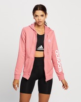 Thumbnail for your product : adidas Women's Pink Hoodies - Essentials Logo Full-Zip Hoodie - Size S at The Iconic