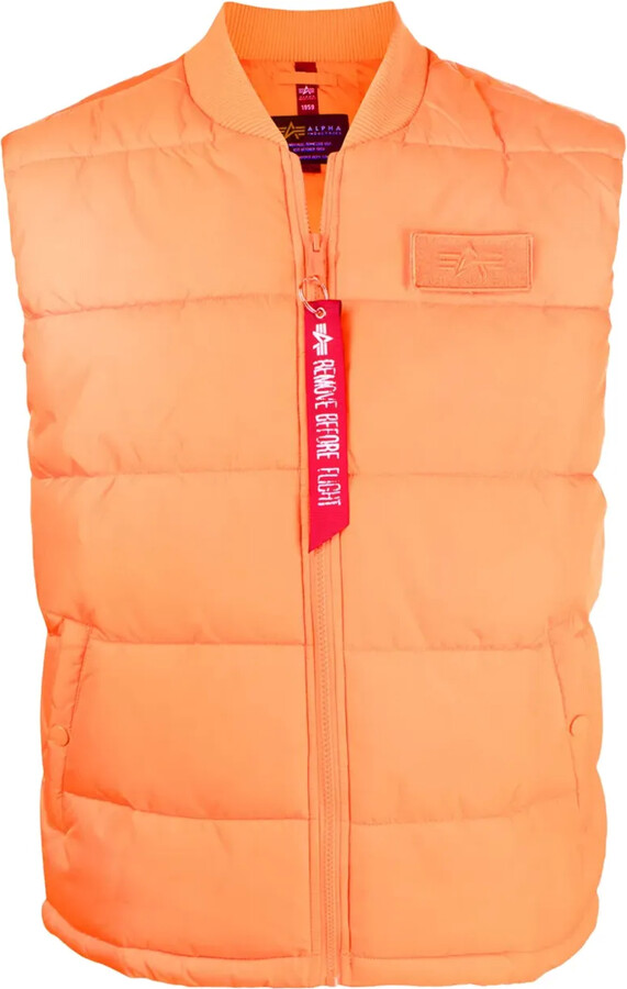 Alpha Industries Quilted Logo-Patch Gilet