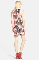 Thumbnail for your product : WAYF Floral Stripe Crepe Shift Dress