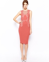 Thumbnail for your product : ASOS Crochet Placed Pencil Dress