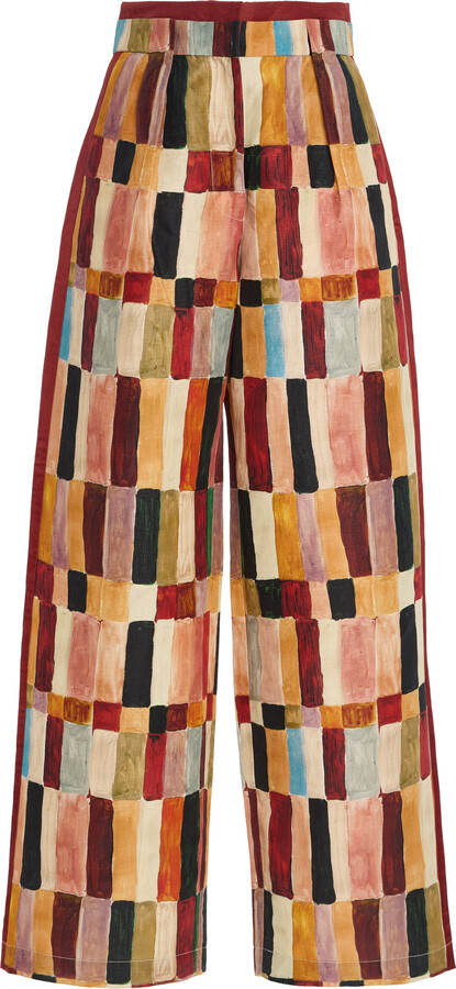 ALÉMAIS Silk Wide-Leg Pants