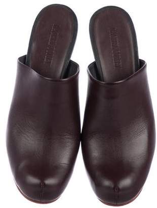 Rachel Comey Leather Round-Toe Mules