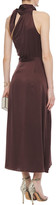 Thumbnail for your product : Zimmermann Necktie Picnic Washed-silk Midi Dress