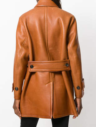 DSQUARED2 zipped leather coat