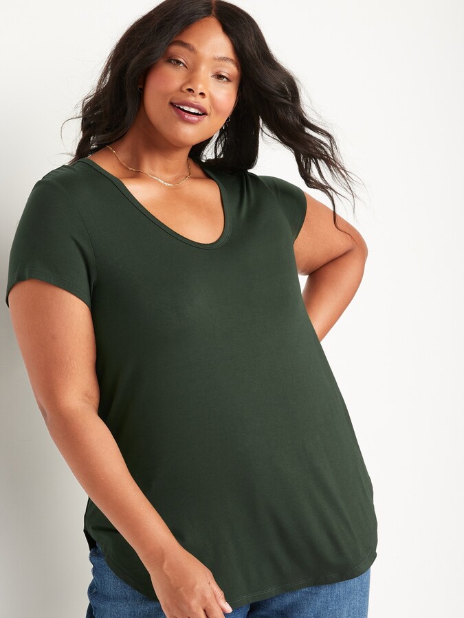 plus size green tunic