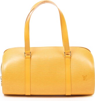 Louis Vuitton Noé Shoulder Bag in Yellow Leather – Fancy Lux