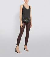 Thumbnail for your product : J Brand Leopard Print Skinny Leather Trousers
