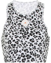 Thumbnail for your product : adidas by Stella McCartney TruePurpose leopard-print crop top