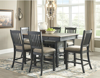 August Grove Ventanas 2 - Person Counter Height Solid Wood Dining Set
