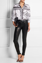Thumbnail for your product : Versus + Anthony Vaccarello printed cotton shirt