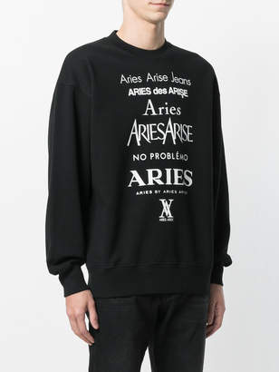 Aries perfume logo sweatshirt