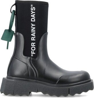 Off-White Sponge Panelled Rain boots