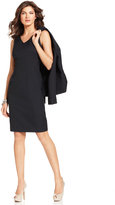 Thumbnail for your product : Kasper Dress, Sleeveless V-Neck Sheath