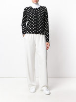 Thumbnail for your product : Steffen Schraut polka dot knit cardigan
