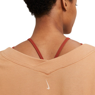 Nike Womens Yoga Fleece V-Neck Top