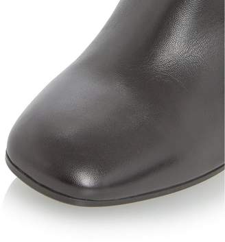 Dune BLACK LADIES POWA - Stretch Leather Heeled Ankle Boot