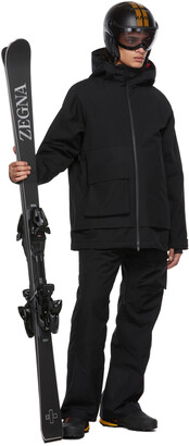 Ermenegildo Zegna Black Outdoor Capsule Wool Technical Ski Trousers