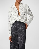 Thumbnail for your product : Equipment Star-Print Signature Button-Down Shirt