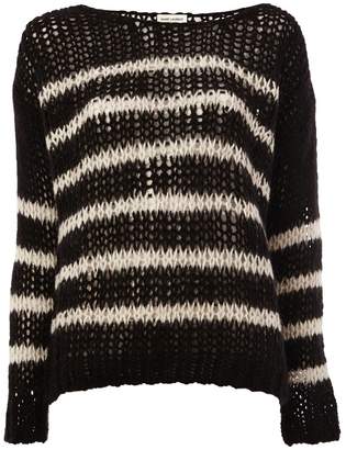 Saint Laurent open knit sweater