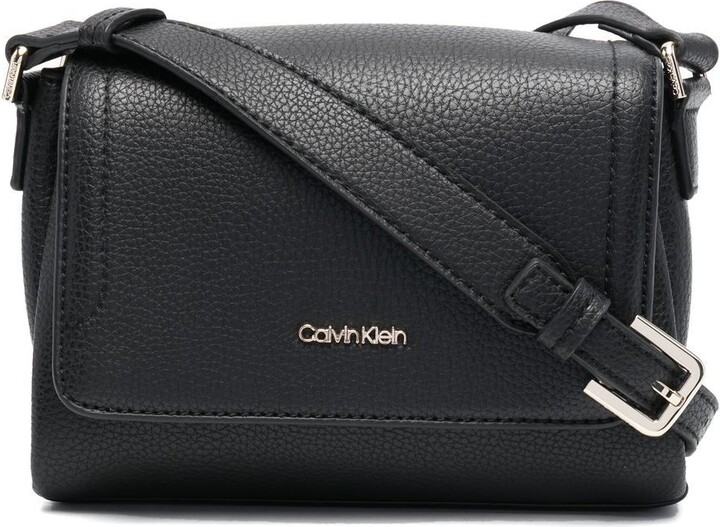 Calvin Klein Logo-Plaque Crossbody Bag - ShopStyle