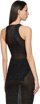 Thumbnail for your product : a. roege hove SSENSE Exclusive Black Asymmetric Slit Tank Top