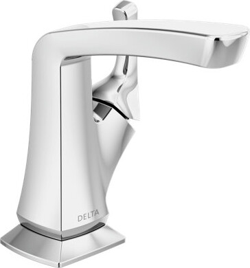 Delta Vesna Single Hole Bathroom Faucet with Drain Assembly, Single Handle Bathroom Sink Faucet
